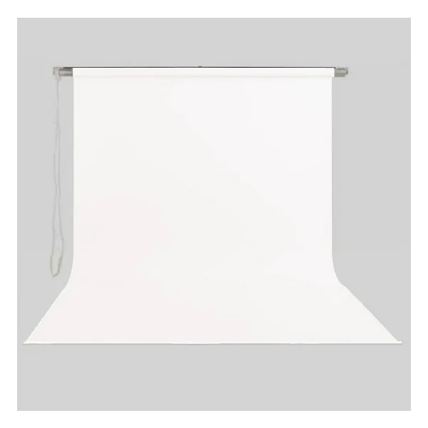 Stil Fon 195cm x 200cm Sonsuz Beyaz Fon Perdesi Seti