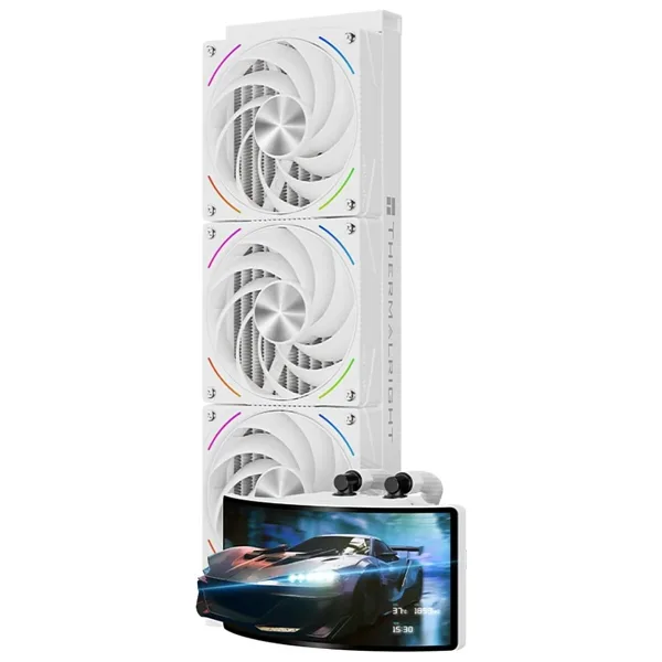 Thermalright Rainbow Vision 360 Turbo Argb White 360MM Intel-Amd Uyumlu Işlemci Sıvı Soğutucu - Beyaz