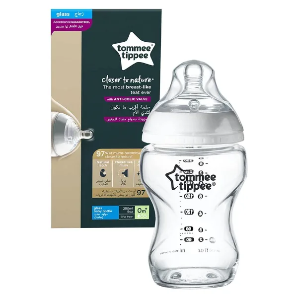 Tommee Tippee Closer To Nature 250 ml Cam Biberon