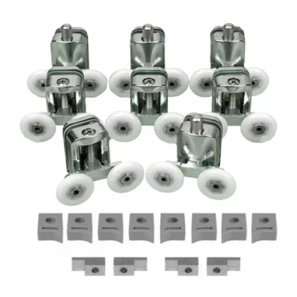 Venita Metal Gövdeli Duşakabin Cam Kabin Tekerleği Takım 24 Mm Krom