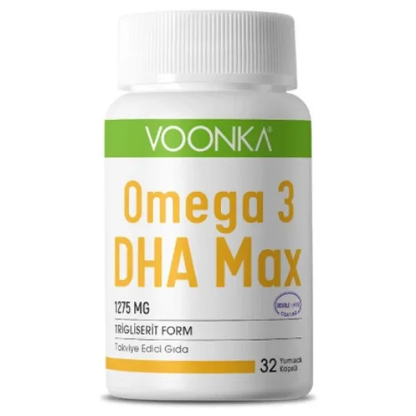 Voonka Omega 3 DHA Max Takviye Edici Gıda 32 Yumuşak Kapsül - Diş Beyazlatıcı Köpük Hediye
