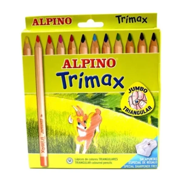 Alpino Trimax 12'li Jumbo Kuru Boya Seti
