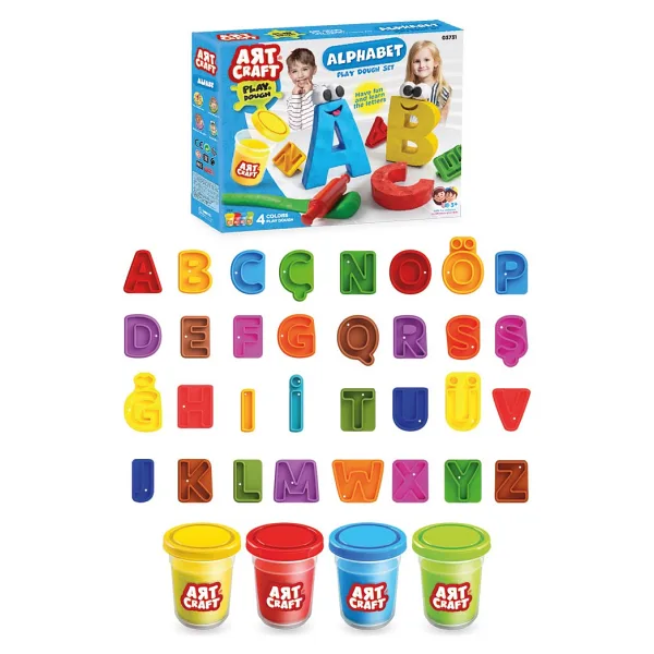 Art Craft Alfabe Oyun Hamuru Seti 224 gr 03731