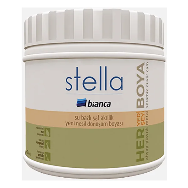Bianca Stella 0.5 lt 1072 Tay Tüyü Su Bazlı Saf Akrilik Boya