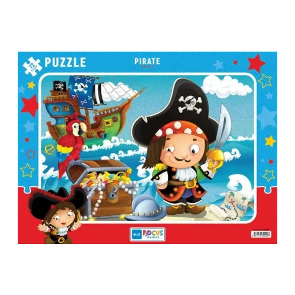 Blue Focus Pirate Korsan 72 Parça Puzzle BF249