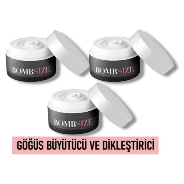Bombsize Kadınlara Özel Göğüs Geliştirici Dolgunlaştırıcı Bakım Kremi 50 ml x 3 Adet