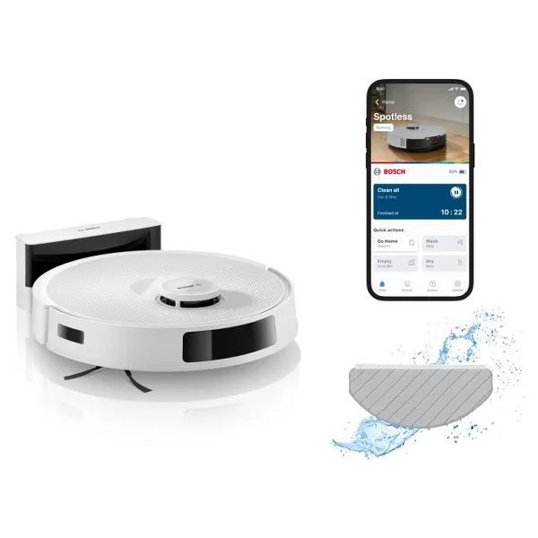 Bosch Spotless BCRC1W Akıllı Robot Süpürge