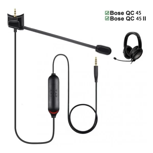 Bose QC45 QC45 2 Uyumlu Mikrofonlu Gaming Kulaklık Kablosu