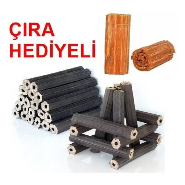 BRİKET ŞÖMİNE ODUNU 10KG ÇIRA HEDİYELİ