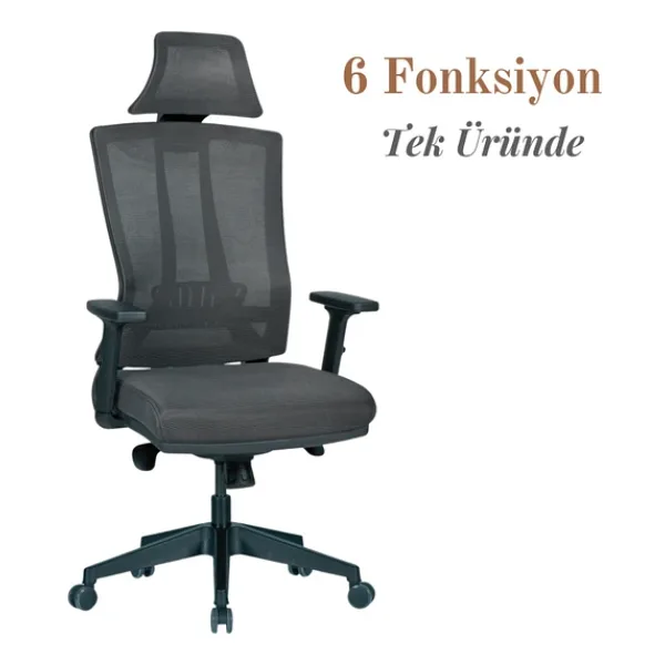 Casella Eden Fileli Yönetici Koltuğu Ofis Koltuğu Ergonomik, Şık Ve Fonksiyonel