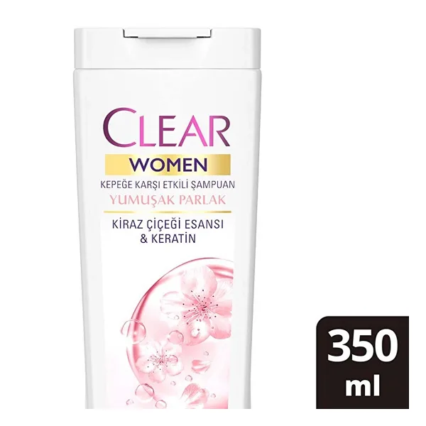 Clear Women Yumuşak ve Parlak 350 ml Kepek Şampuanı