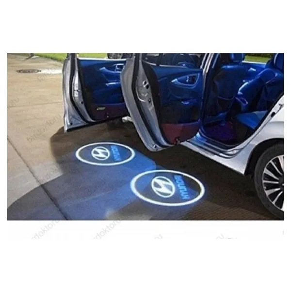 Cnk Oto Hyundai Kapı Altı LED Logo Projektör - Pilli & Yapıştırmalı Hayalet Logo Aydınlatma