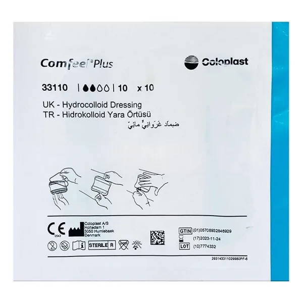 Coloplast Comfeel Plus Hidrokolloid Yara Örtüsü 10cm X 10cm