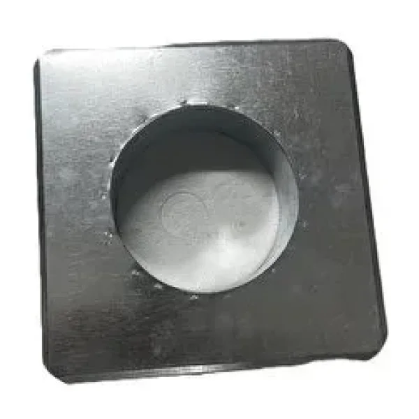 CYH Konteyner Soba Boru Çikiş Zivanasi Kare İzocamsiz 13cm (20x20) Gri