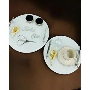 Cyzhome Union Söz Tepsisi Ve Nişan Tepsisi Çok Renkli