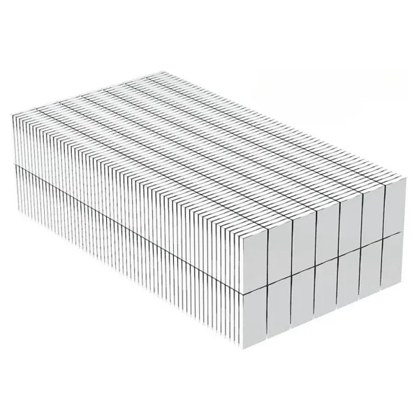 Epilons 100 Adet 15x10x1.5 Mm Köşeli Neodyum Mıknatıs N35 Magnet Dayanıklı Nikel Kaplama