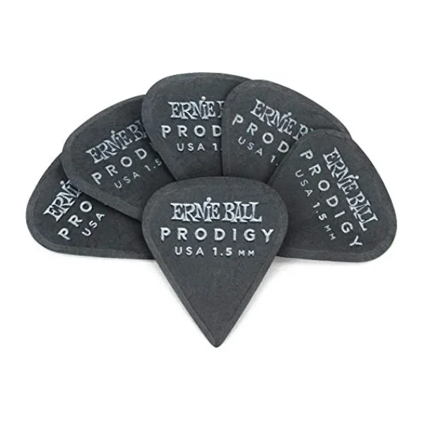 Ernie Ball 1.5mm Sharp Prodigy Seçtikleri 6'lı Paket Siyah