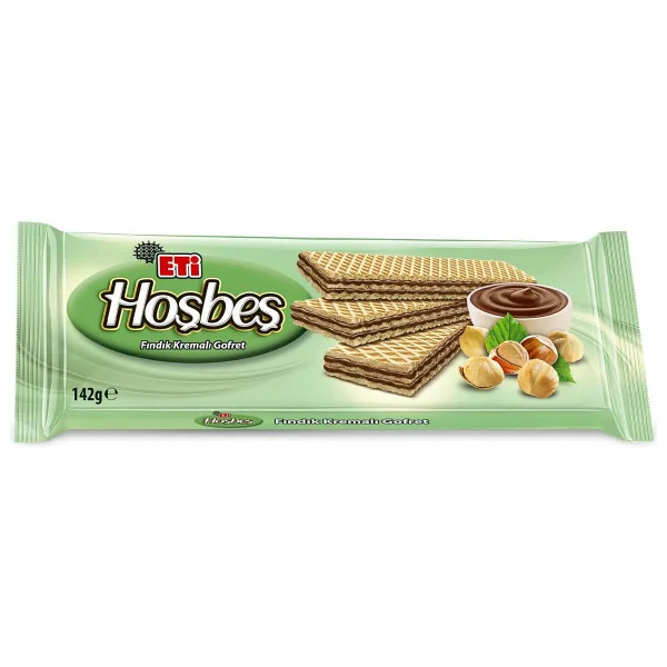 Eti Hoşbeş Fındık Kremalı Gofret 142 gr