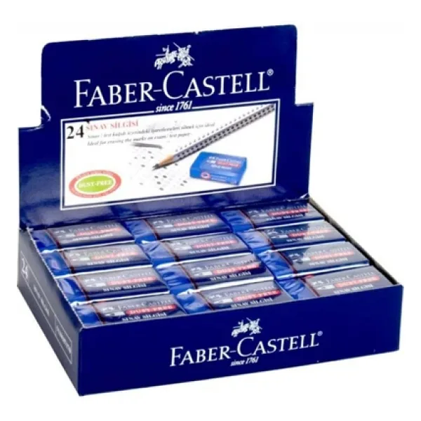 Faber-Castell 187170 Dust Free 24'lü Sınav Silgisi