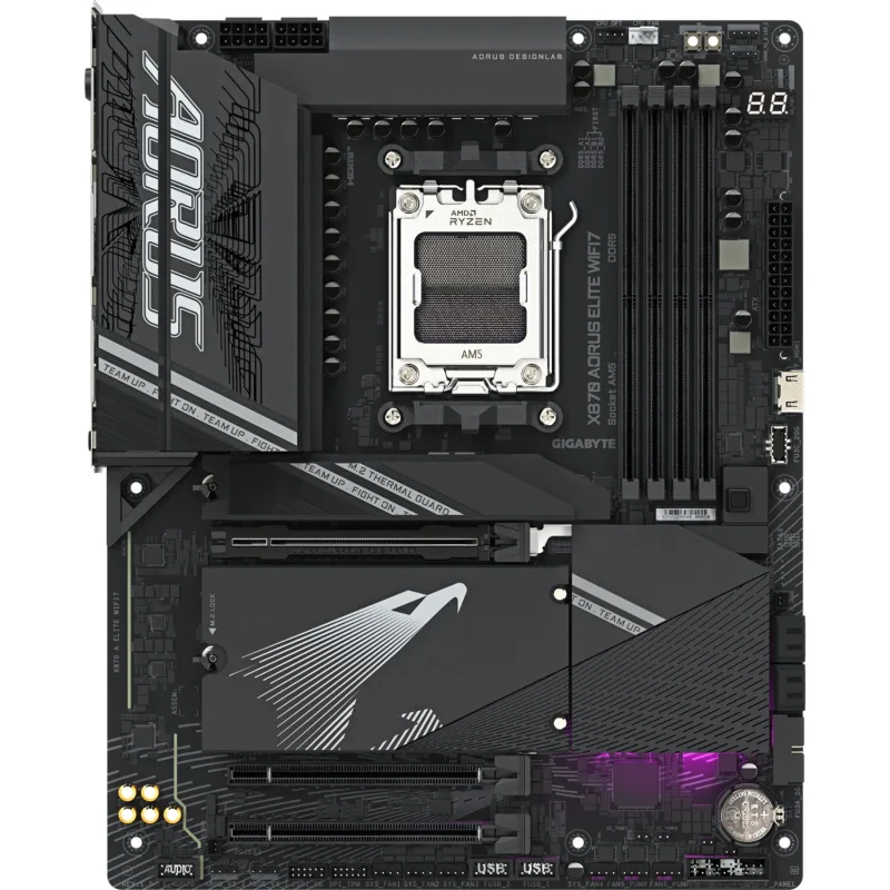 Gigabyte X870 Aorus Elite WIFI7 AMD AM5 DDR5 ATX Anakart