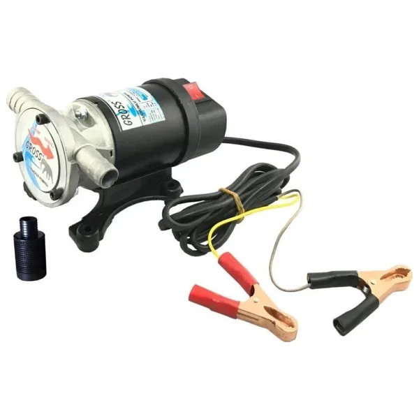 Gross 24 Volt Vakumlu Sivi Aktarim 3/4"Mazot Su Sut Pompasi Kendinden Emisli