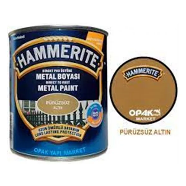 Hammerite Metal Boyası Düz Altın 2,5 LT