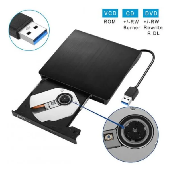 Harici Usb 3.0 Dvd Rw Writer Cd Dvd Yazıcı Okuyucu Optik Sürücü