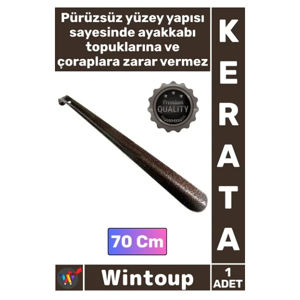 #Kerata Sağlam Kalın Demir Dayanıklı Ergonomik Uzun Ayakkabı Çekeceği Kerata Metal Çekecek 70 Cm