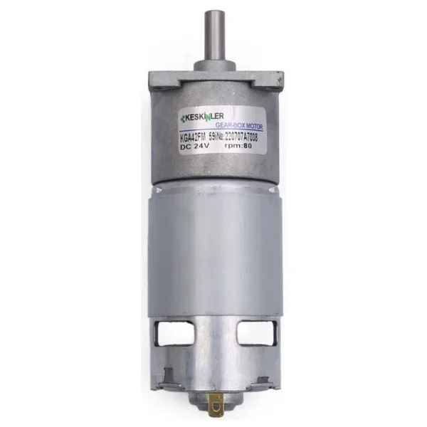 KGA-42FM 24V 80rpm Redüktörlü Dc Motor