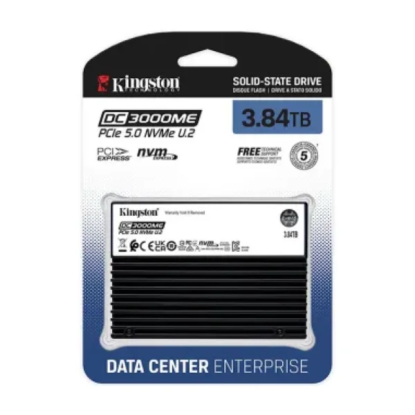 Kingston 3.84 TB SEDC3000ME/3T8 PCI-Express 5.0 Sunucu Sabit Disk