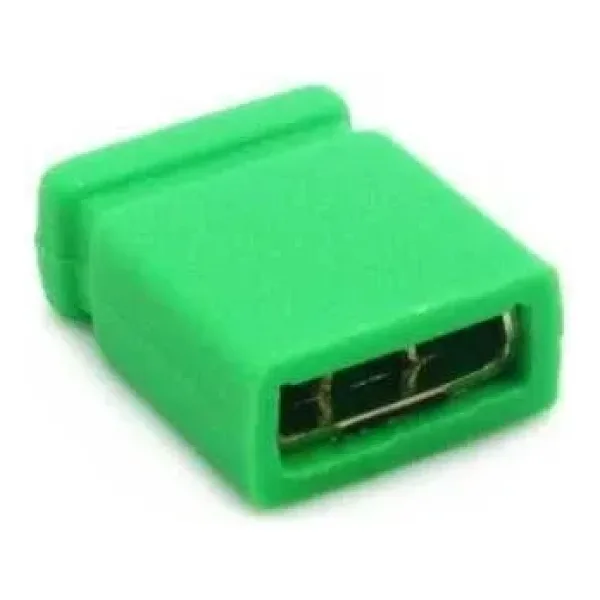 Kısa Devre Jumper 2.54mm Yeşil 2 Pin