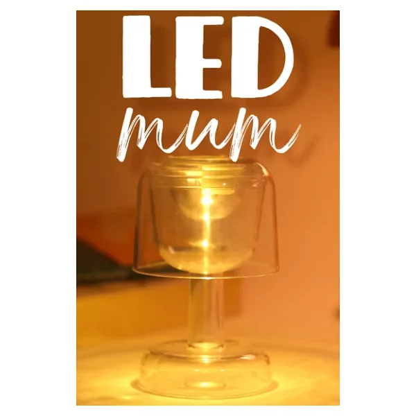 Led Mum İskandinav Tip Pil Dahil Dumansız Alev Ledli Yapay Dekoratif Mum Dekor Işığı Şeffaf Pt428 Şeffaf