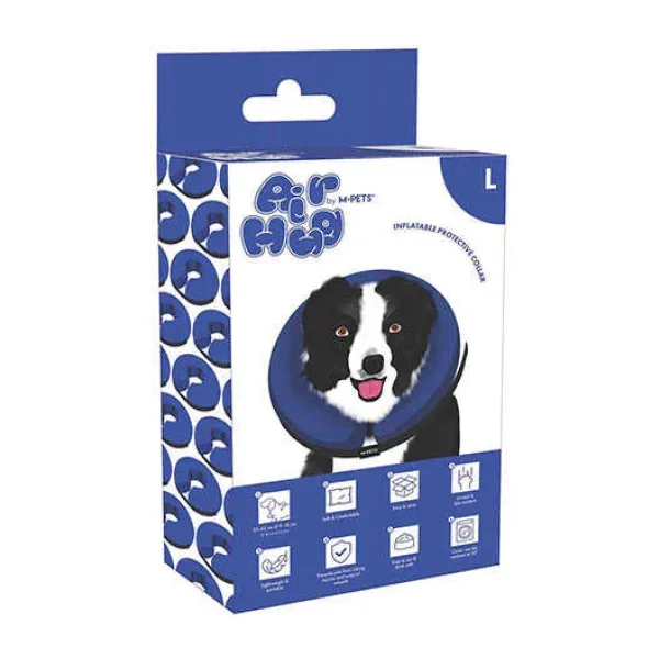 M-Pets Air Hug Şişirilebilir Köpek Koruyucu Yakalık Large 33x42 Cm
