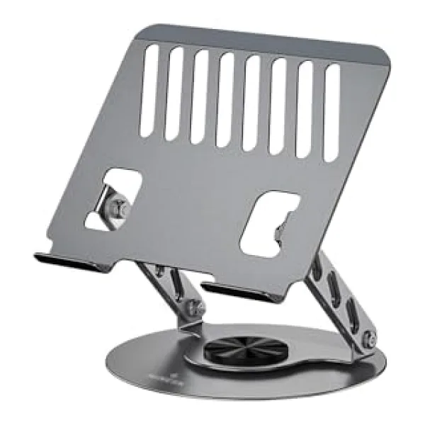 Minesk Macbook ve Laptop Standı 360 Derece Dönebilen Boyutu Ayarlanabilir Alüminyum Alaşım Ergonomik Tasarım Bilgisayar Tutucu (Bilgisayar Standı)