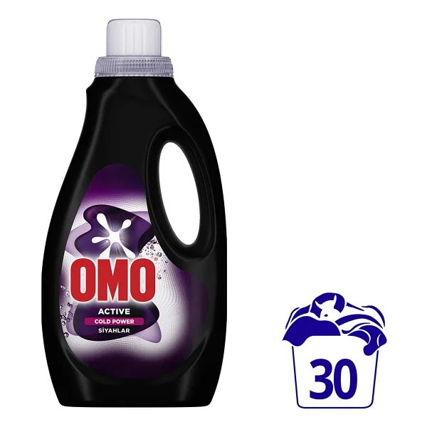 Omo Active Cold Power Siyahlar için Sıvı Deterjan 1.5 lt