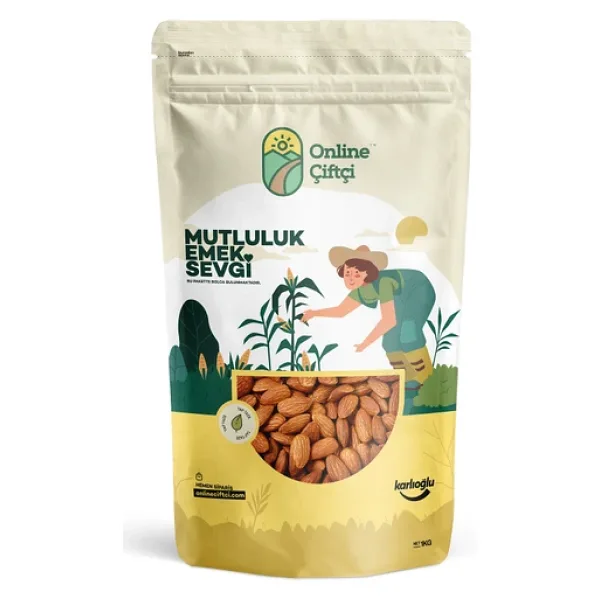Online Çiftçi Çiğ Yerli Badem 1 kg