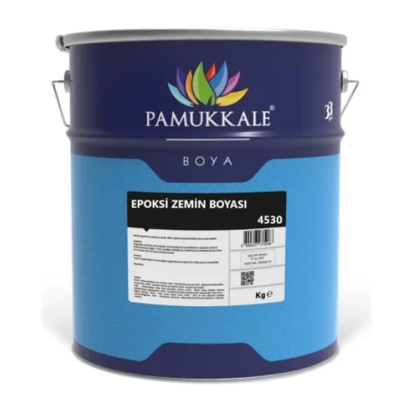 Pamukkale 4530 Epoksi Zemin Boyası 18+3 Kg Antrasit Gri Ral 7016