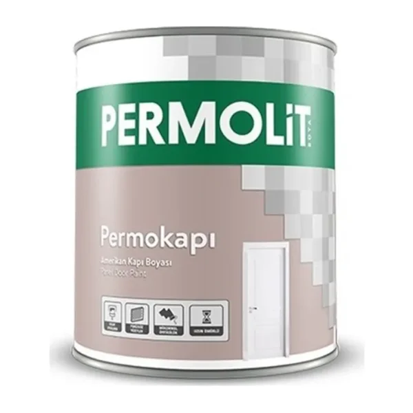Permolit Beyaz Panel Kapı Boyası 2,5 Lt Yüksek Örtücülüğe Sahip Solvent Bazlı Ürün