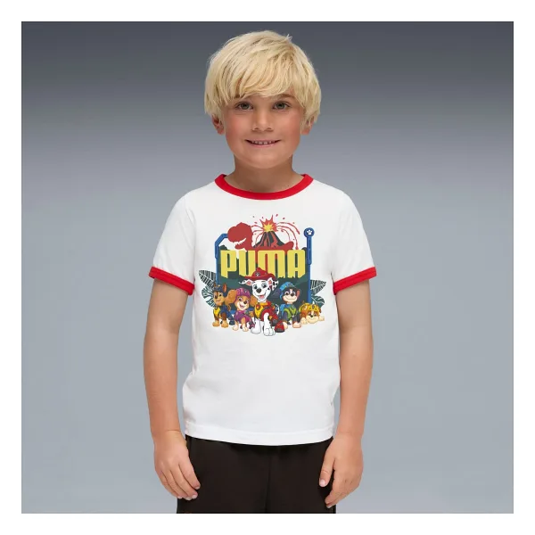 Puma x Paw Patrol 634935 Kısa Kollu Bisiklet Yaka Çocuk Tişört