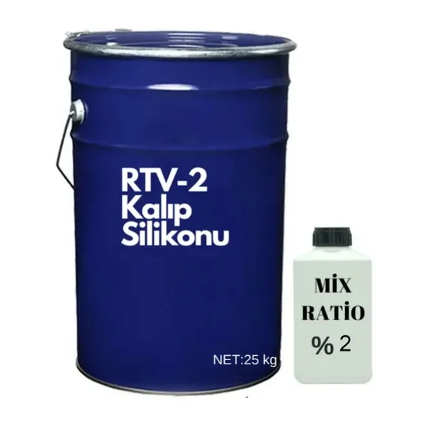RTV-2 Kalıp Silikonu 20 SHORE Yarı Şeffaf (25 KG)