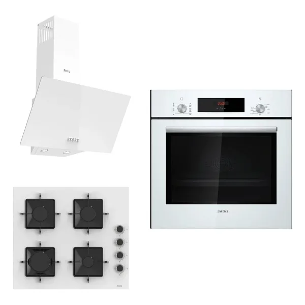 Siemens Ferre Podence 3'lü Ankastre Set HB012FBW1T + SS206 + D087