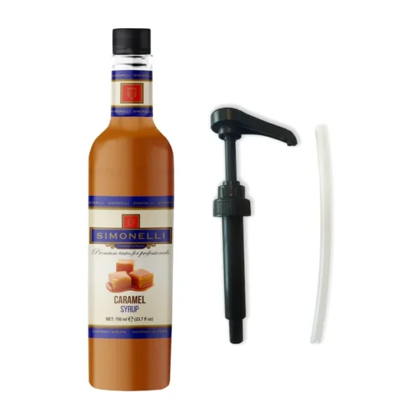 SIMONELLI Kahve Şurubu Karamel Aromalı 70 cl + POMPA