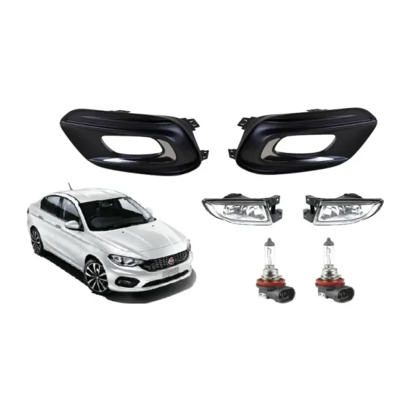 SİS FARI SETİ TAKIM FİAT EGEA SEDAN [2 Far+2 Ampül+2 Çerçeve]