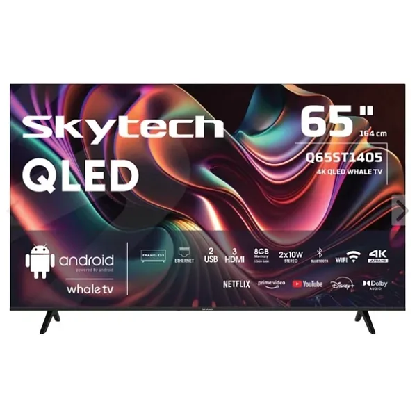 Skytech Q65ST1405 4K Ultra HD 65" 165 Ekran Uydu Alıcılı Smart QLED TV