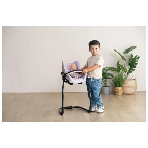 Smoby Maxi-Cosi Oyuncak Bebek Pembe Mama Sandalyesi Puset ve Salıncak 240235