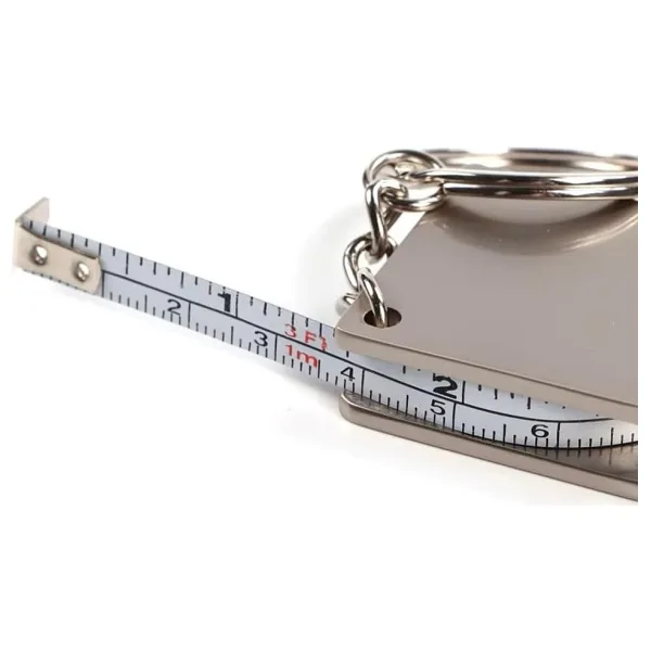 Spelt 120 cm 47 inç Ölçüm Kapasiteli Mini Metal Alüminyum Şerit Metre Ölçüm Bandı Mezura Anahtarlık