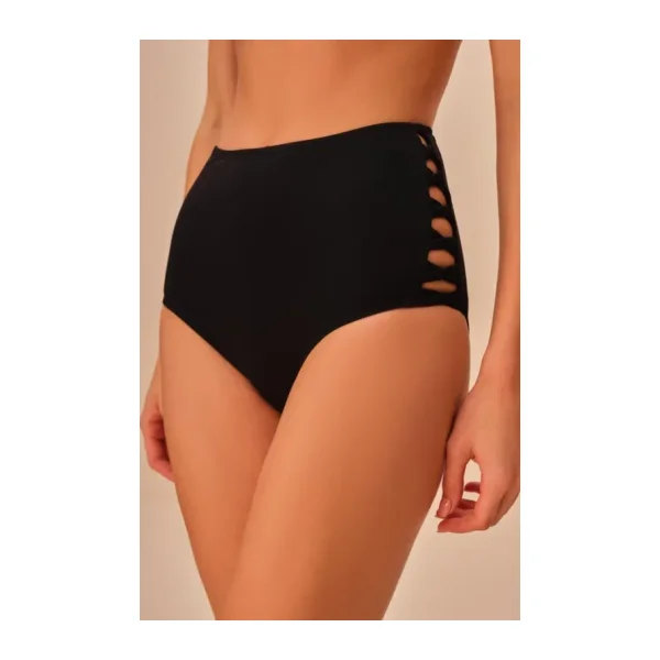 Suwen Yüksek Bel Yanı Biyeli Bikini Alt