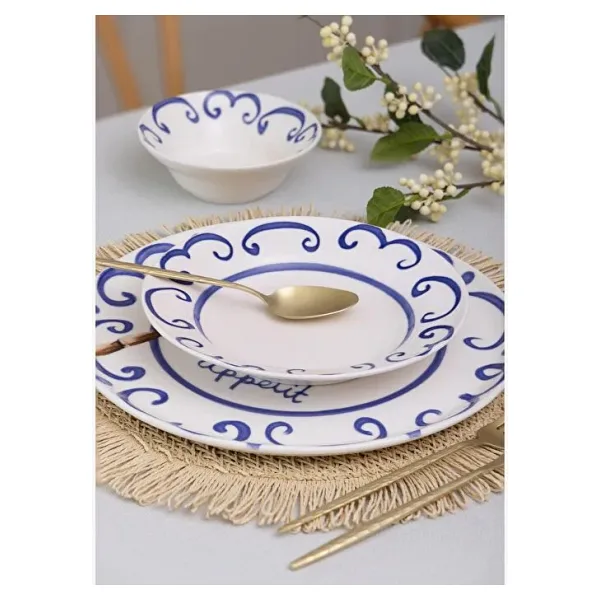 The Mia Palma 20 cm 6'lı Yemek Tabağı