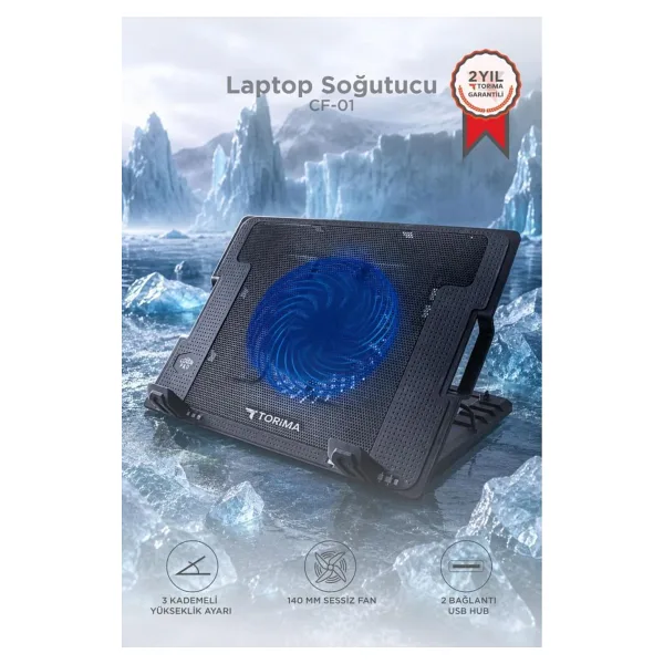 Torima CF-01 1 Fanlı 17" Laptop Soğutucu