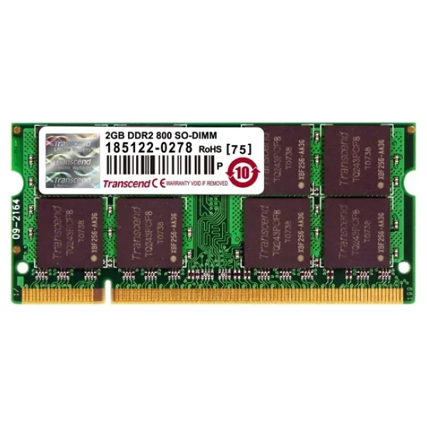 Transcend 2 GB 800 MHz DDR2 CL6 SODIMM JM800QSU-2G Ram